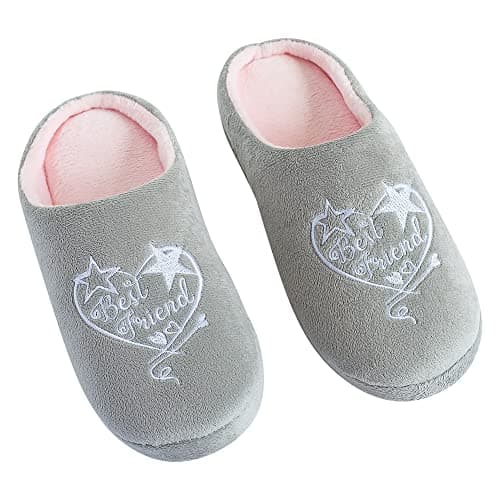 Image of Said with Sentiment 7711 Best Friend Slippers Medium Size 5-6