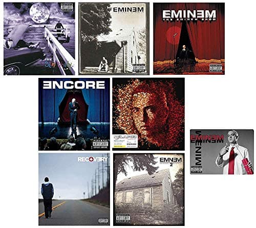 Image of Eminem: Classic Albums CD Collection (Slim Shady / Marshall Mathers / Eminem Show / Encore / Relapse / Recovery) with Bonus Sticker