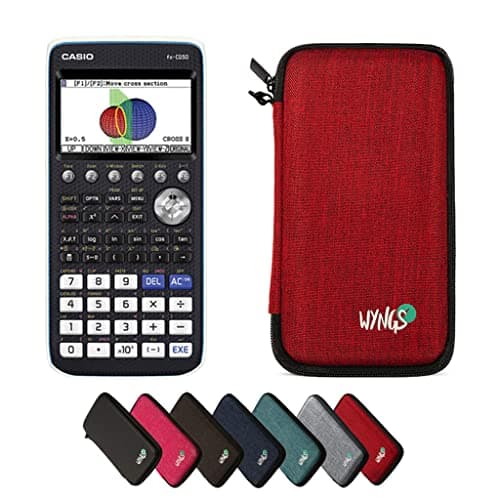 Image of Casio fx-CG50 including a WYNGS protective case in Red - Basic Set