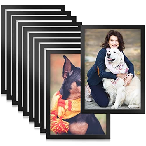 Image of CENBEN 10PCS A5 Magnetic Photo Frames, Self Adhesive Magnetic Picture Frame, Magnetic Poster Frame Magnetic A5 Paper Display Frame for Paintings, Photos, Notices, Certificate, Poster(Black)