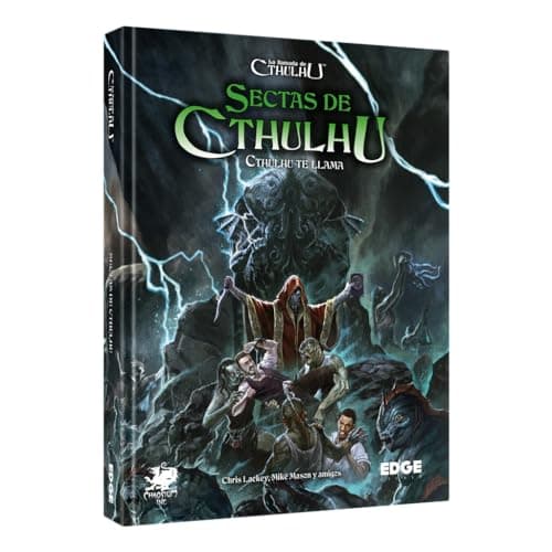 Image of Edge Studio The Call of Cthulhu: Sects of Cthulhu Expansion Role Playing Game, From 12 Years, 2 to 6 Players, 30-120 Minutes per Game, Spanish