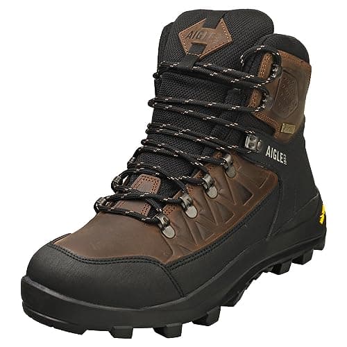 Image of Aigle Women's Letrak GTX Hiking Shoes, dark brown, 7.5 UK
