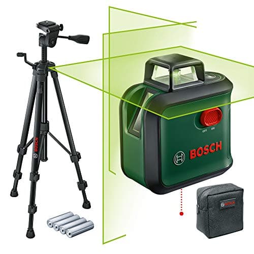 Image of Bosch cross line laser AdvancedLevel 360 with premium tripod (3 laser lines incl. 360° for alignment throughout the entire room)