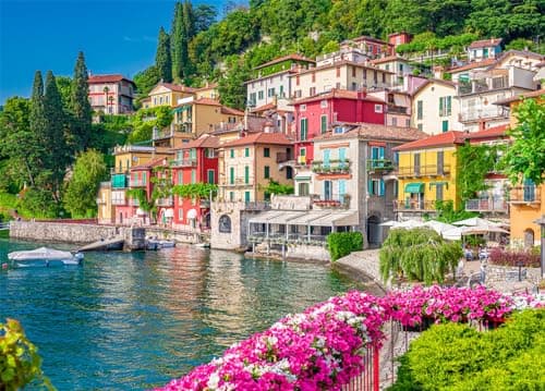 Image of Lake Como Jigsaw Puzzles for Adults 1000 Jigsaws Lombard Village of Lovers 1000 Piece Jigsaw Puzzles for Adults Gifts