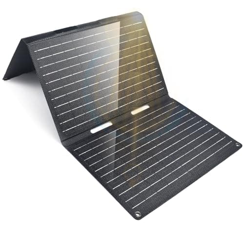 Image of 30W Portable Solar Panel, Foldable Solar Panel Charger with USB-C PD20W USB-A QC3.0 & DC Output for Cell Phone/Power Bank/Power Station, Fast Charging Waterproof for Camping Backpacking RV Blackout
