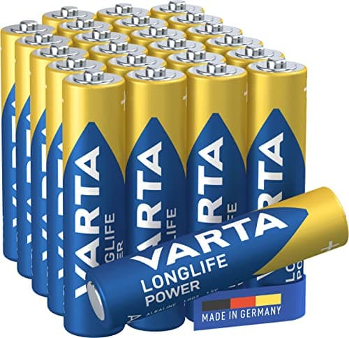 Image of VARTA Longlife Power AAA Micro LR03 Battery (24 Pack) Alkaline Battery - Made in Germany - Ideal for Toy Torch Controllers and Other Battery-Operated Devices
