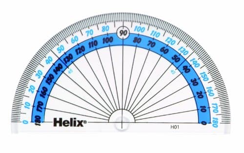 Image of Helix H01040 10cm 180 Degree Protractor