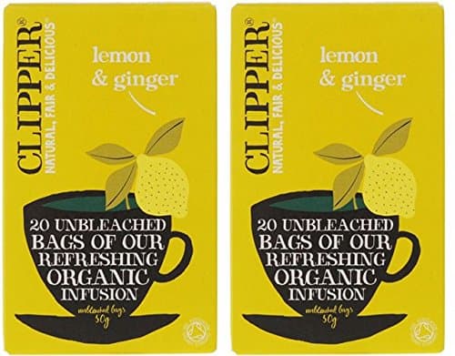 Image of (2 Pack) - Clipper - Organic Lemon & Ginger | 20 Bag | 2 PACK BUNDLE