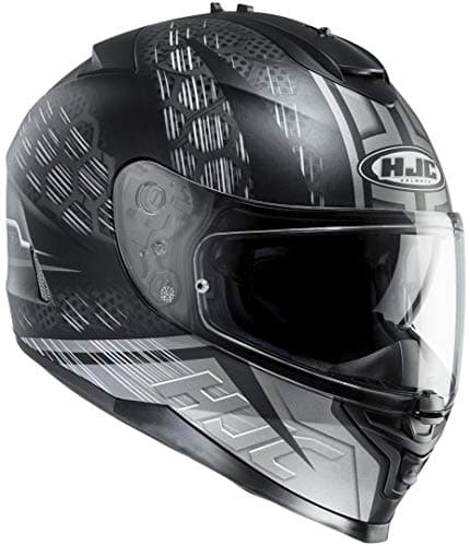Image of HJC Motorcycle Enver Helmets, Black/White, Size M