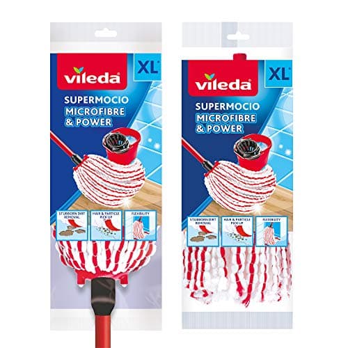 Image of Vileda SuperMocio Microfibre and Power Mop with Extra Refill