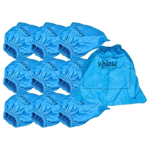 Image of vhbw 10x Textile Filter compatible with Dewalt DCV582, DCV584l Vacuum Cleaner, Wet/Dry Vacuum Cleaner - Textile Bag, Washable, Blue