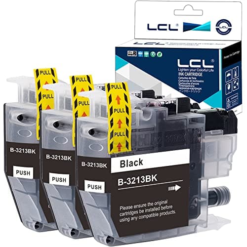 Image of LCL Compatible Ink Cartridge LC-3213 LC3213 LC-3211 LC-3211 LC-3213BK LC3213BK (3 Black) Replacement for Brother DCP-J770 DCP-J772DW DCP-J774DW MFC-J890DW MFC-J895 MFC-J497DW DCP-J572DW