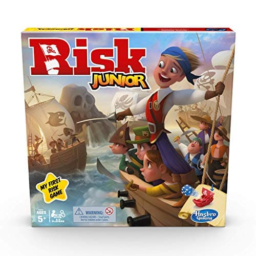 Image of Hasbro Gaming Risk Junior Game, Strategy Board Game, Pirate Themed Game,One Colour,Ages 5 and Up
