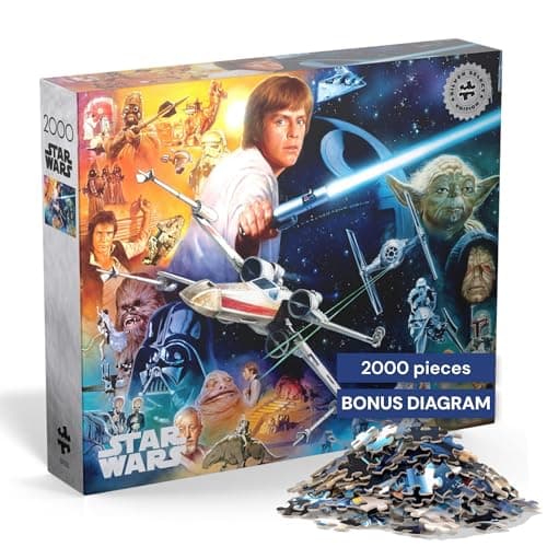 Image of Buffalo Games - Silver Select - Star Wars - The Force is Strong with This one - 2000 Piece Jigsaw Puzzle for Adults Challenging Puzzle - Finished Size 38.50 x 26.50