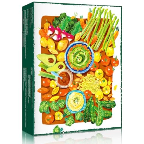 Image of HUADADA 500 Piece Jigsaw Puzzles for Adults-Veggie Fiesta-puzzles for adults,Puzzles 500 Pieces Family Interactive Toy (No partitioned areas on the back)