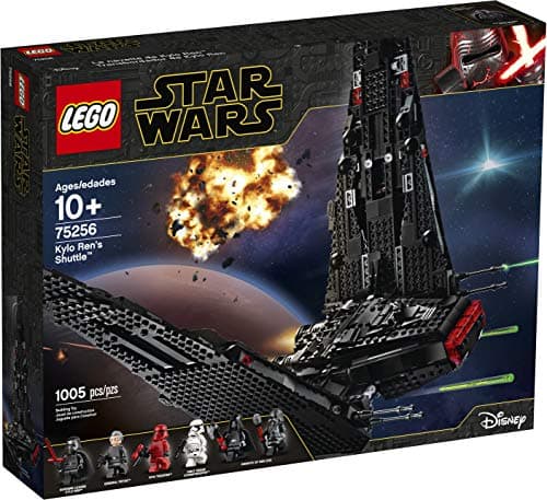 Image of LEGO 75256 Star Wars Kylo Ren’s Shuttle Starship Construction Set with 2 Spring Shooter, The Rise of Skywalker Collection