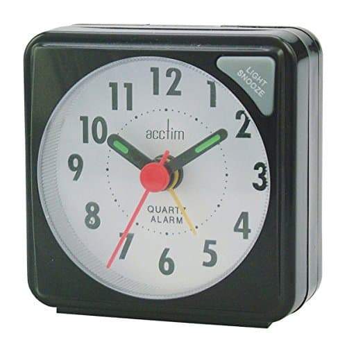 Image of Acctim Black Ingot Travel Alarm With Light