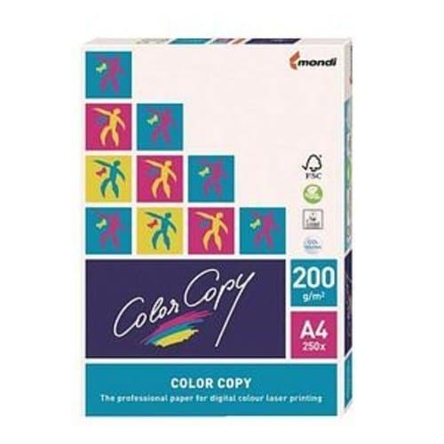 Image of A4 Colorcopy/Mondi Paper 200gsm 250 Sheets (1 Ream)