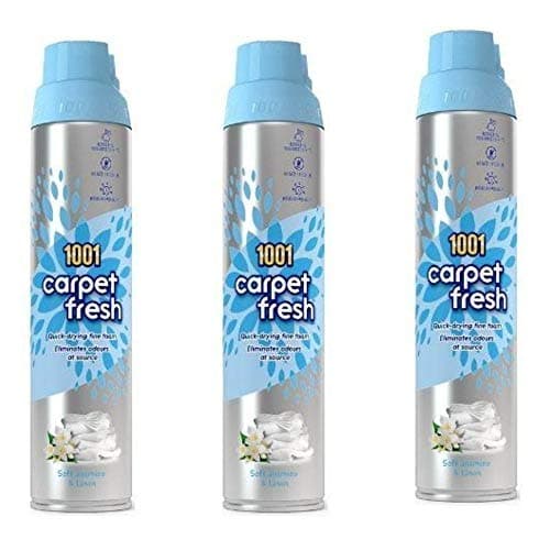 Image of 3X 1001 Carpet Fresh Soft Jasmine and Linen Odour Remover 300ml