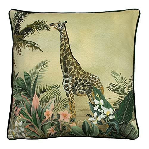 Image of furn. Evans Lichfield Manyara Cushion Cover, Polyester, Giraffe