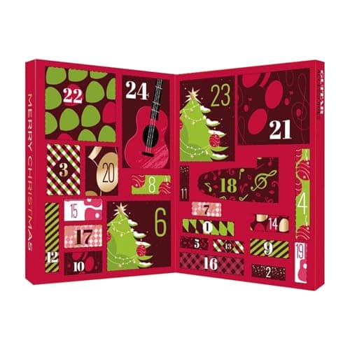 Image of Advent Calendar, 24 Days Music Accessories - Acoustic Guitar Picks | for Bass and Ukulele for Teenagers and Music Lovers for Playing Practice for Performances