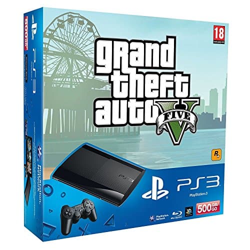 Image of Sony PS3 500GB Super Slim Console with Grand Theft Auto V (PS3)