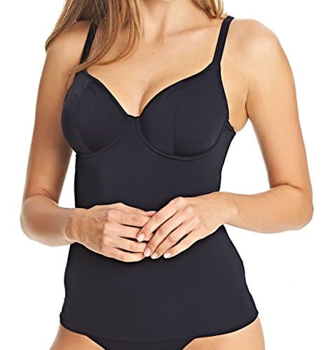 Image of Freya Remix Tankini Top Black Black 30G
