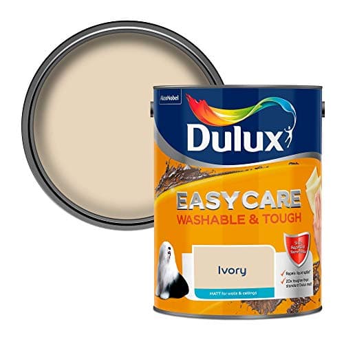 Image of Dulux Easycare Washable & Tough Matt Emulsion Paint - Ivory - 5L