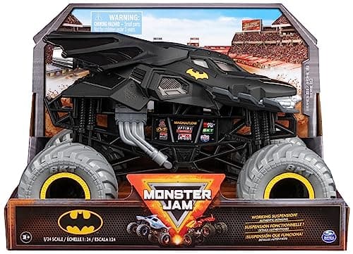 Image of Monster Jam, Official Batman Monster Truck, Collector Die-Cast Vehicle, 1:24 Scale, Kids Toys for Boys Ages 3 and up