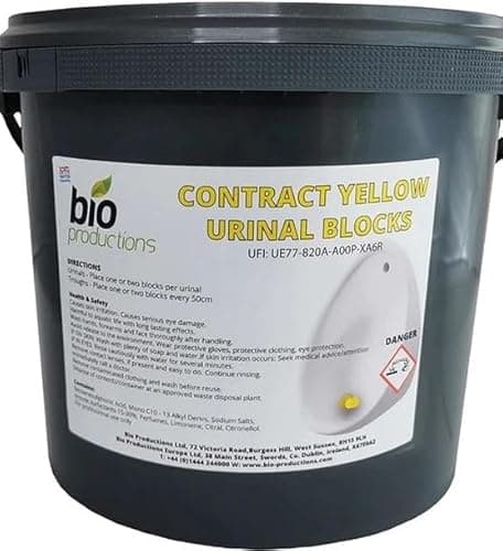 Image of CONTRACT YELLOW CITRUS CHANNEL BLOCKS/TOILET BLOCKS 3KG TUB