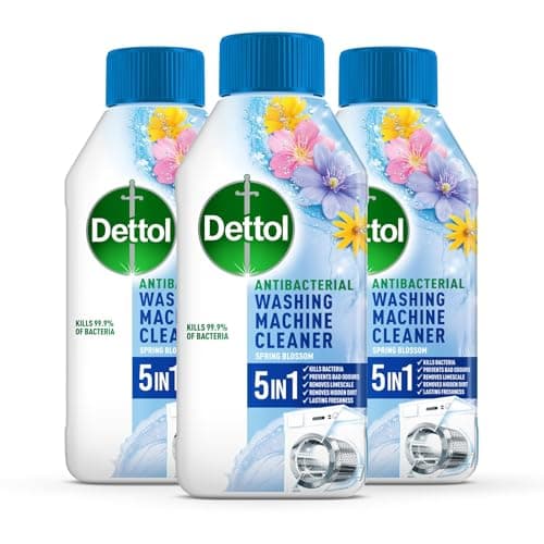 Image of Dettol Washing Machine Descaler (Pack of 3) | Spring Blossom | 750ML | Multipack | 3 X 250ml | Antibacterial Cleaner, Disinfectant, Laundry