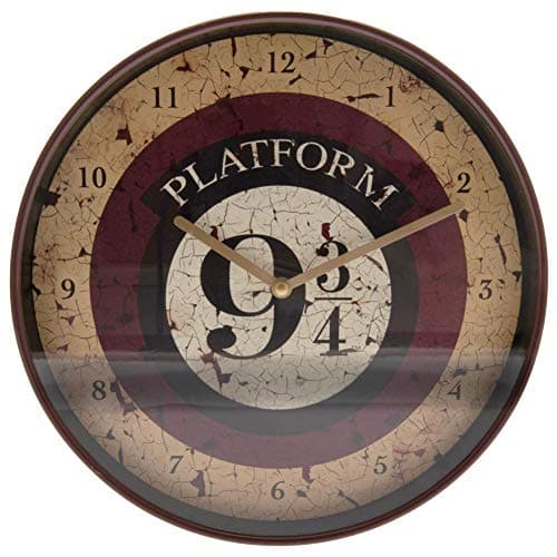 Image of Pyramid International Harry Potter Platform 9¾ 10" Wall Clock - Multi-Coloured, Functional and Decorative, Elegantly Packaged in a Beautiful Gift Box - Potter Fans - Officially Licensed Merchandise