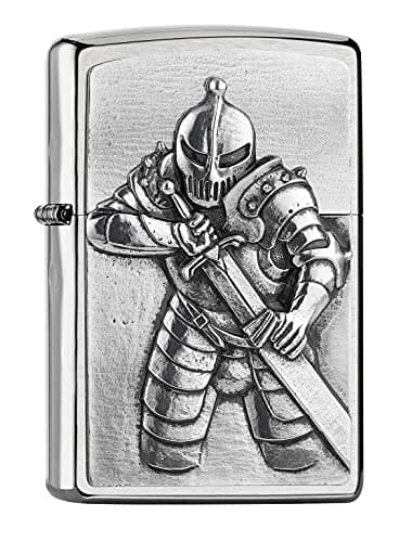 Image of Zippo Lighter, Metal, Brushed Chrome, One Size