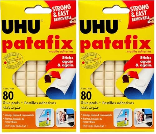 Image of UHU PATAFIX WHITE 80 PADS BLISTER (Pack of 2)