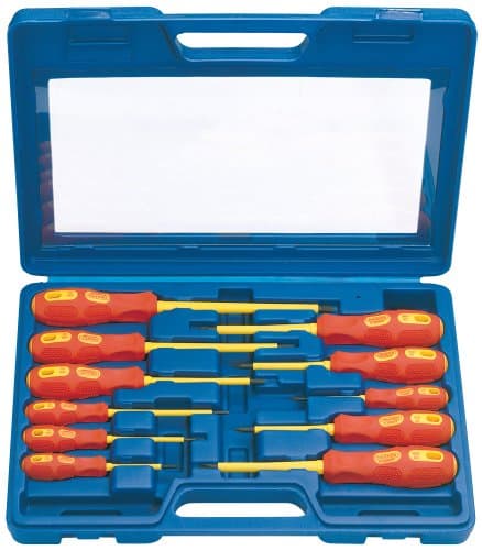 Image of Draper Expert 69234 11-Piece VDE-Approved Fully Insulated Screwdriver Set , Blue