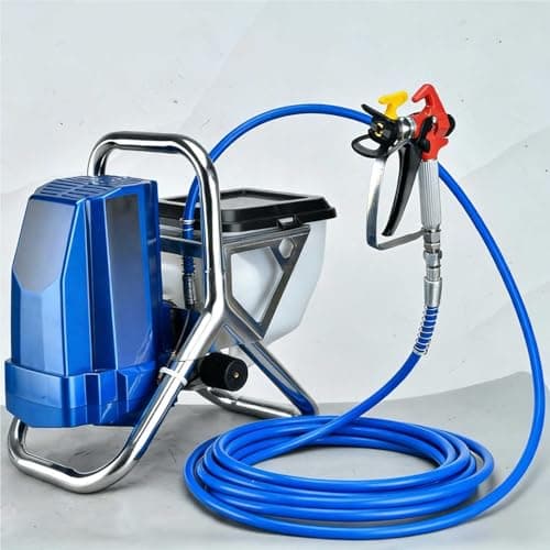 Image of Airless Paint Sprayer with 6.5L Container, 1800W Power, 2L/Min Spray Flow Rate - Ideal for Walls, Ceilings, Wood, and Metal Applications