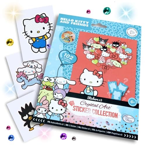 Image of CRYSTAL ART Hello Kitty and Friends Sticker Pack