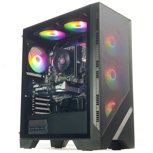 Image of ionz Gaming PC - MSI PBM, Ryzen 5 5500, Nvidia RTX 3050, 16GB DDR4 RAM, 1TB M.2 NVMe SSD, Windows 11, 500W 80+ PSU, WiFi, MSI 120A Airflow Case - Black