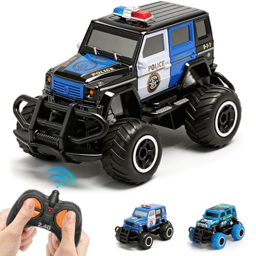 Image of Pup Go Small 2.4GHz Police Car Remote Control Toy for Kids Ages 3-7, Cool Early for Boys and Girls, Quick Off-Road RC Vehicle,Thrilling Indoor Outdoor Racing Experience