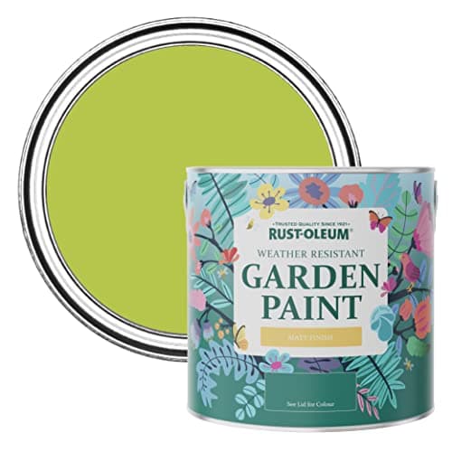 Image of Rust-Oleum Green Mould-Resistant Garden Paint In Matt Finish - Key Lime 2.5L