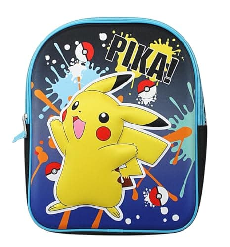 Image of Pokemon Backpack For Kids - 3D EVA Pikachu Rucksack School Bag Charmander Daypack For Travel Anime Gifts