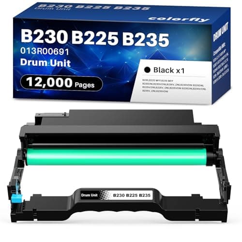 Image of colorfly Drum Unit Compatible B230 B225 B235 Drum Cartridge 12000 Pages 013R00691 for Xerox Drum Unit Imaging B225 B225DNI B230 B230DNI B235 B235DNI Printer (1 Black )