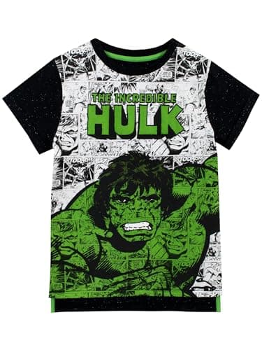 Image of Marvel T Shirt | The Incredible Hulk Boys' T-Shirts | Short Sleeve Boys Tshirt | Kids T-Shirts | Multicoloured 10-11 Years