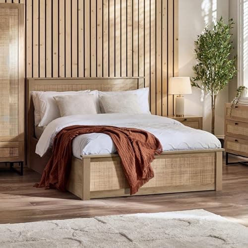 Image of Julian Bowen Padstow Ottoman 135Cm Double Bed - Oak