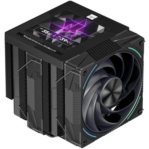 Image of TR-Thermalright Phantom Spirit 120 Vision EVO CPU Cooler, Double Towers with 7 Heat Pipes-3.95in IPS Display Screen, Dual 120mm PWM Fans, for AM5/AM4, Intel lga1851/1700/1150/1151/1200