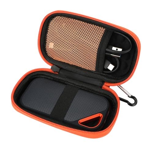 Image of Hard Case For Sandisk Extreme Pro/Sandisk Extreme Portable External SSD 128GB 500GB 1TB 2TB Protective Storage Travel Bag (Orange)