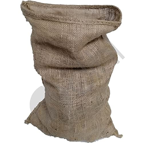 Image of Dihl Heavy Duty 40 cm x 60 cm Hessian Burlap Jute Sacks Sandbags (Pack of 5) Vegetable Potatoes Storage Sack – Strong, Tearproof, Natural and Biodegradable