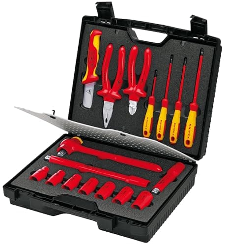 Image of KNIPEX 98 99 11 17 Piece 1,000V Insulated Tool Kit