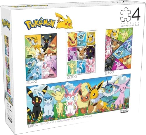 Image of Buffalo Games - Pokemon - Eevee Montage - Multipack Jigsaw Puzzles for Adults Challenging Puzzles Perfect for Game Nights - Finished Size Varies