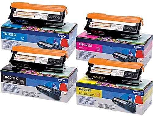 Image of Brother TN-325BK/TN-325C/TN-325M/TN-325Y Toner Cartridges, Black/Cyan/Magenta/Yellow, Multi-Pack, High Yield, includes 4 x Toner Cartridges, Brother Genuine Supplies